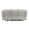 8457GRY-3PW Power Double Reclining Sofa ...