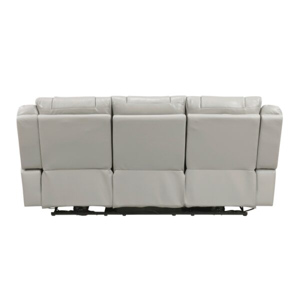 8457GRY-3PW Power Double Reclining Sofa ...