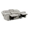 8457GRY Seating-Huron Collection 2pc Set: Sofa, Love (Power)