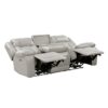 8457GRY-3PW Power Double Reclining Sofa ...