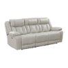 8457GRY-3PW Power Double Reclining Sofa ...