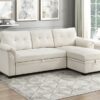 8477BEG Seating-Elara Collection 2-Piece Reversible Sectional...