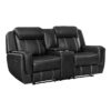 8516BK Seating-Littleton Collection 2pc Set: Sofa, Love