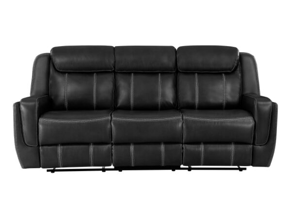 8516BK-3 Double Reclining Sofa with C...