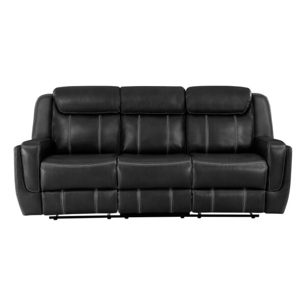 8516BK-3 Double Reclining Sofa with C...