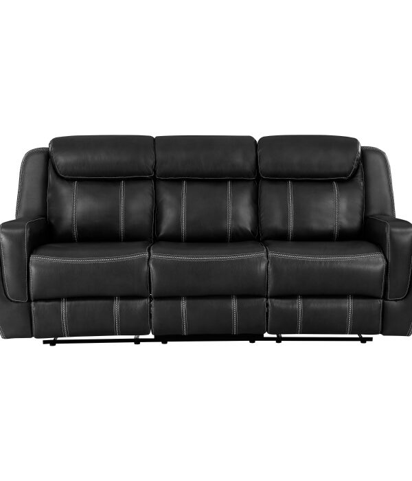 8516BK-3 Double Reclining Sofa with C...