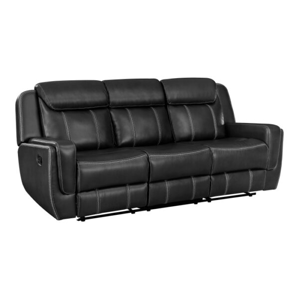8516BK-3 Double Reclining Sofa with C...