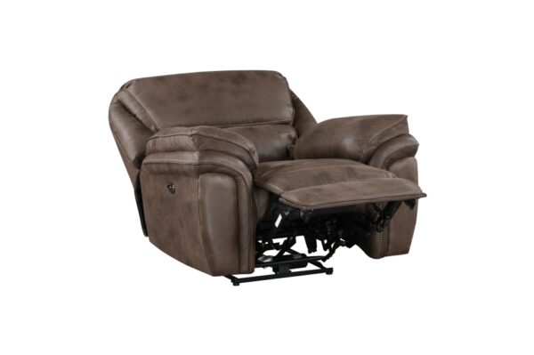 8517BRW-PW Seating-Proctor Collection 2pc Set: Sofa, Love (Power)