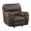 8517BRW Seating-Proctor Collection 2pc Set: Sofa, Love