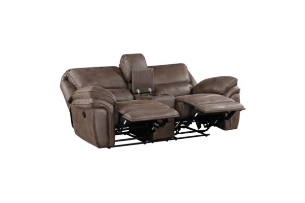 8517BRW Seating-Proctor Collection 2pc Set: Sofa, Love
