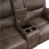 8517BRW Seating-Proctor Collection 2pc Set: Sofa, Love
