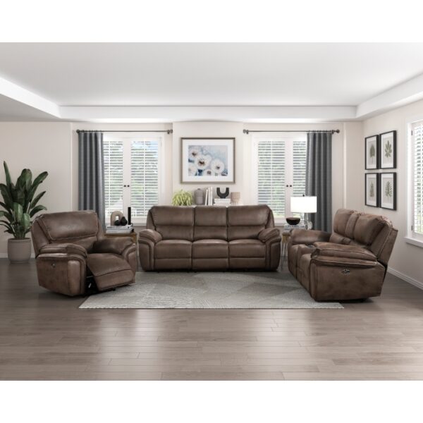 8517BRW-3 Double Reclining Sofa