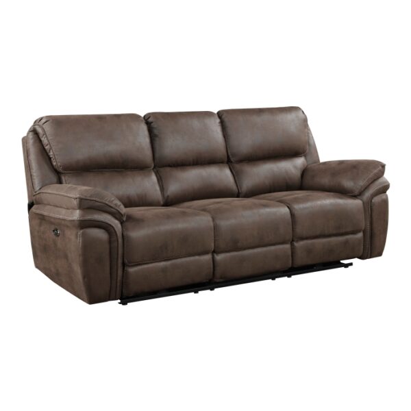 8517BRW-3PW Power Double Reclining Sofa