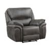 8517GRY-PW Seating-Proctor Collection 2pc Set: Sofa, Love (Power)