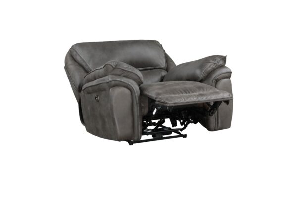 8517GRY-PW Seating-Proctor Collection 2pc Set: Sofa, Love (Power)
