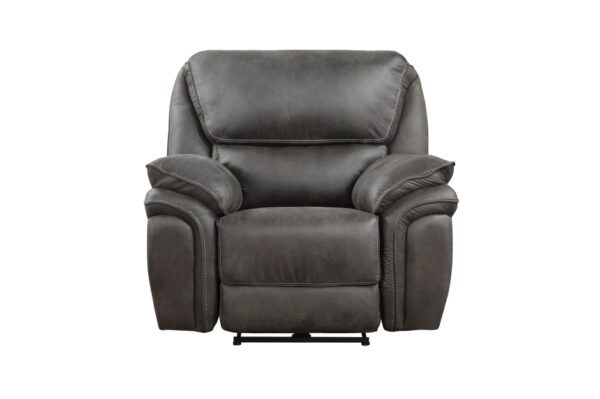 8517GRY-PW Seating-Proctor Collection 2pc Set: Sofa, Love (Power)