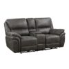 8517GRY-PW Seating-Proctor Collection 2pc Set: Sofa, Love (Power)