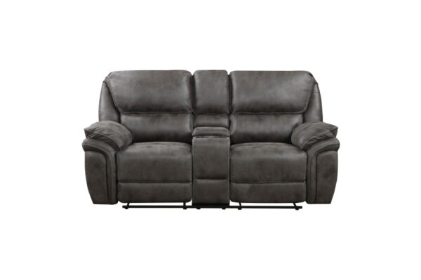 8517GRY Seating-Proctor Collection 2pc Set: Sofa, Love