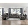 8517GRY-3 Double Reclining Sofa