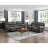 8517GRY-3 Double Reclining Sofa