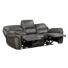 8517GRY-3PW Power Double Reclining Sofa