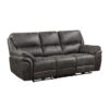 8517GRY-PW Seating-Proctor Collection 2pc Set: Sofa, Love (Power)
