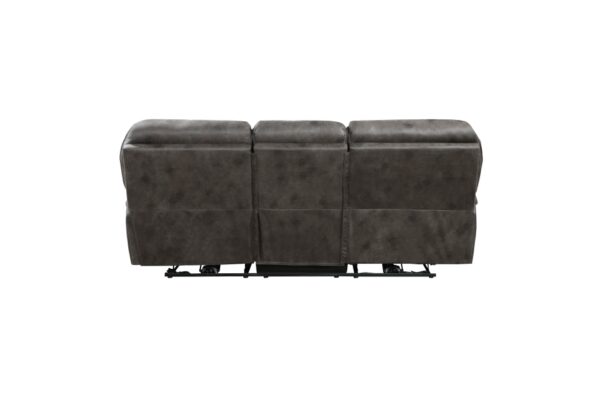 8517GRY-PW Seating-Proctor Collection 2pc Set: Sofa, Love (Power)