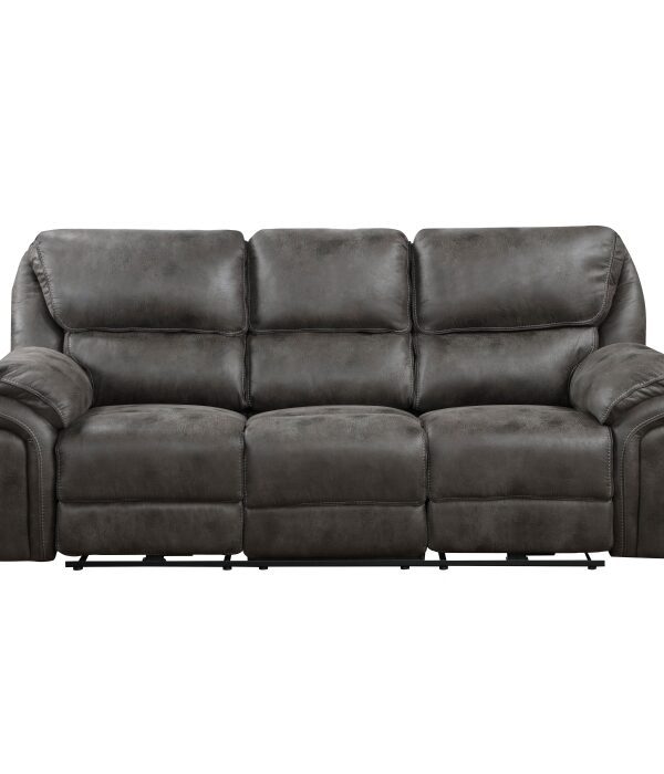 8517GRY-3PW Power Double Reclining Sofa