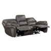 8517GRY-PW Seating-Proctor Collection 2pc Set: Sofa, Love (Power)