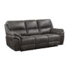 8517GRY-3 Double Reclining Sofa