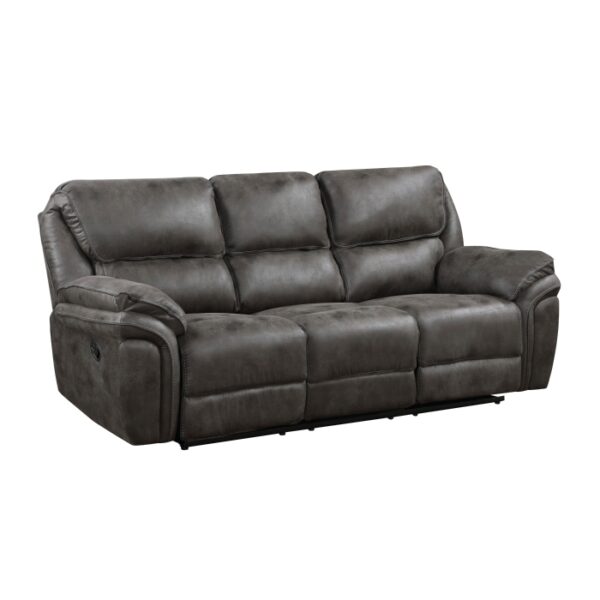 8517GRY-3 Double Reclining Sofa