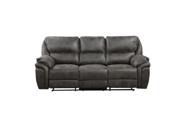 8517GRY Seating-Proctor Collection 2pc Set: Sofa, Love