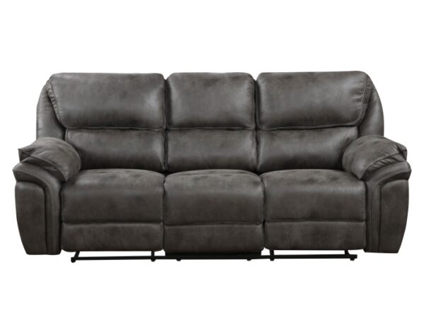 8517GRY-3 Double Reclining Sofa