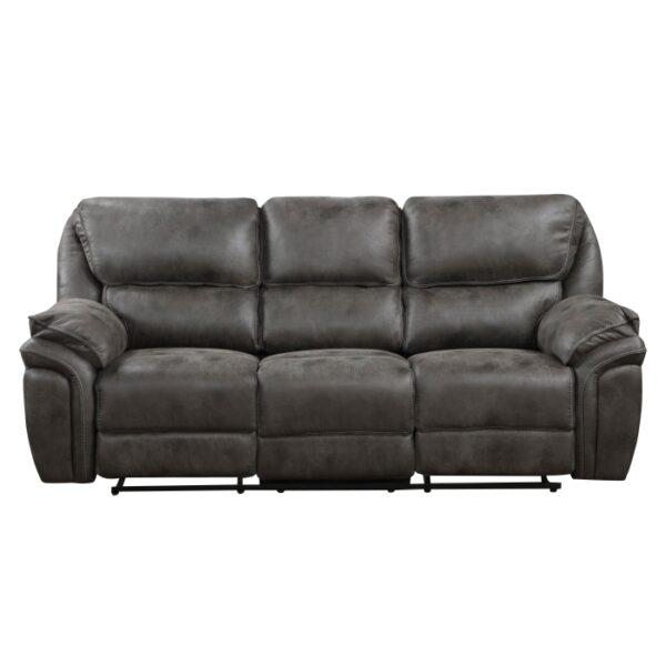 8517GRY-3 Double Reclining Sofa