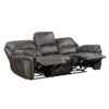 8517GRY Seating-Proctor Collection 2pc Set: Sofa, Love