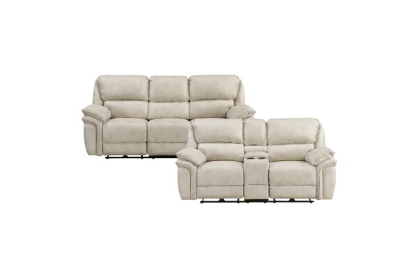8517PWT-PW Seating-Proctor Collection 2pc Set: Sofa, Love (Power)