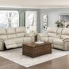 8517PWT-PW Seating-Proctor Collection 2pc Set: Sofa, Love (Power)