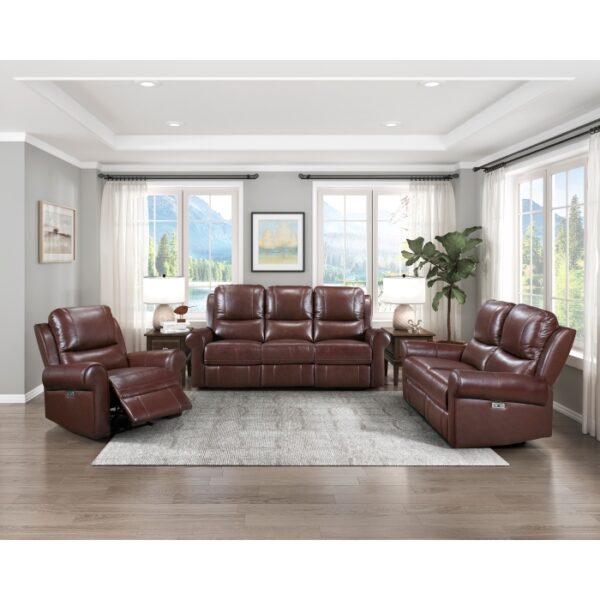 8546BR-3PWH Power Double Reclining Sofa ...