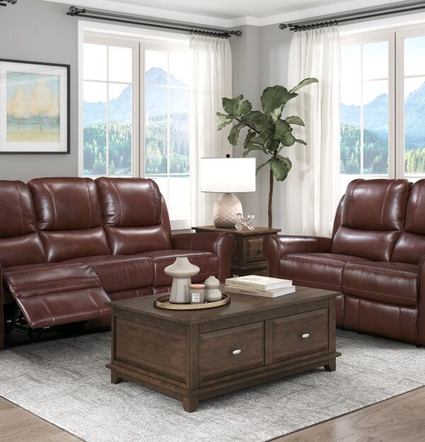 8546BR Seating-McCall Collection 2pc Set: Sofa, Love (Power)