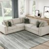 8548 Seating-Isla Collection 4-Piece Sectional with Pull-...