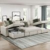8548 Seating-Isla Collection 4-Piece Sectional with Pull-...