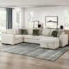 8548 Seating-Isla Collection 4-Piece Sectional with Pull-...