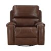 8549BRW Seating-Newnan Collection 2pc Set: Sofa, Love