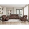 8549BRW-3 Double Reclining Sofa with C...