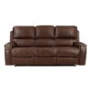 8549BRW-3 Double Reclining Sofa with C...