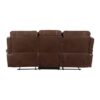 8549BRW Seating-Newnan Collection 2pc Set: Sofa, Love