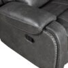 8549GRY-3 Double Reclining Sofa with C...