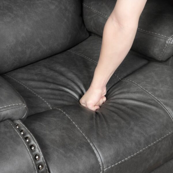 8549GRY-3 Double Reclining Sofa with C...