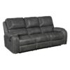 8549GRY-3 Double Reclining Sofa with C...