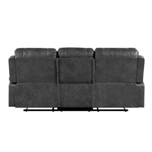8549GRY-3 Double Reclining Sofa with C...